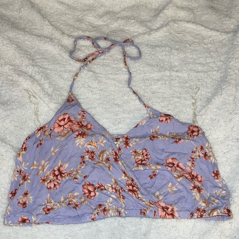 American Eagle Cropped Halter Top